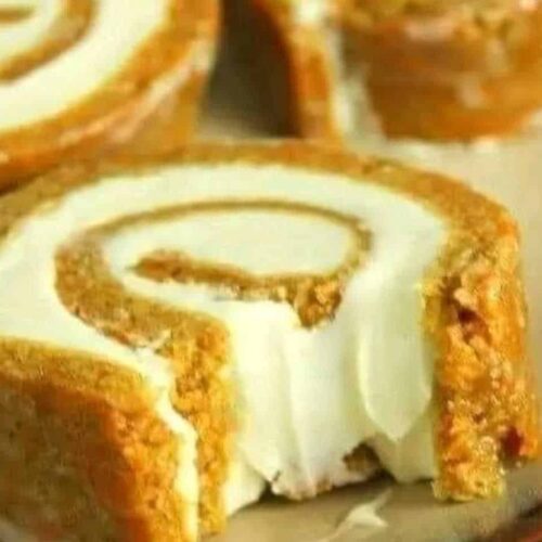 Carrot Cake Roll with Cream Cheese Filling
