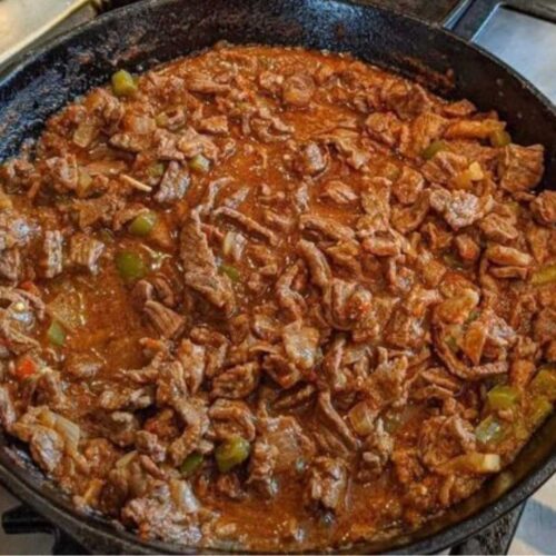 Carne Guisada with Flour Tortillas