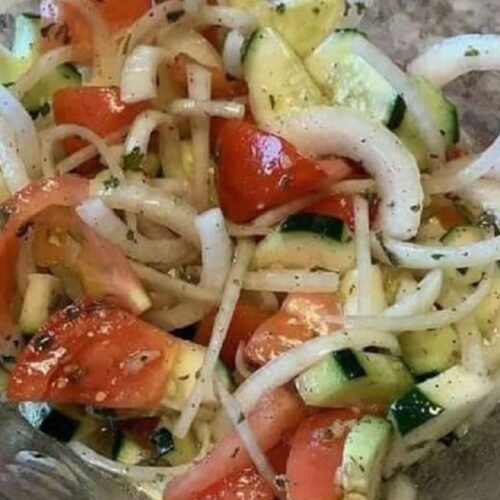 Refreshing Tomato and Cucumber Salad