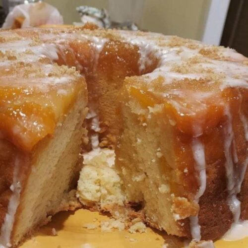 Peach Cobbler Pound Cake