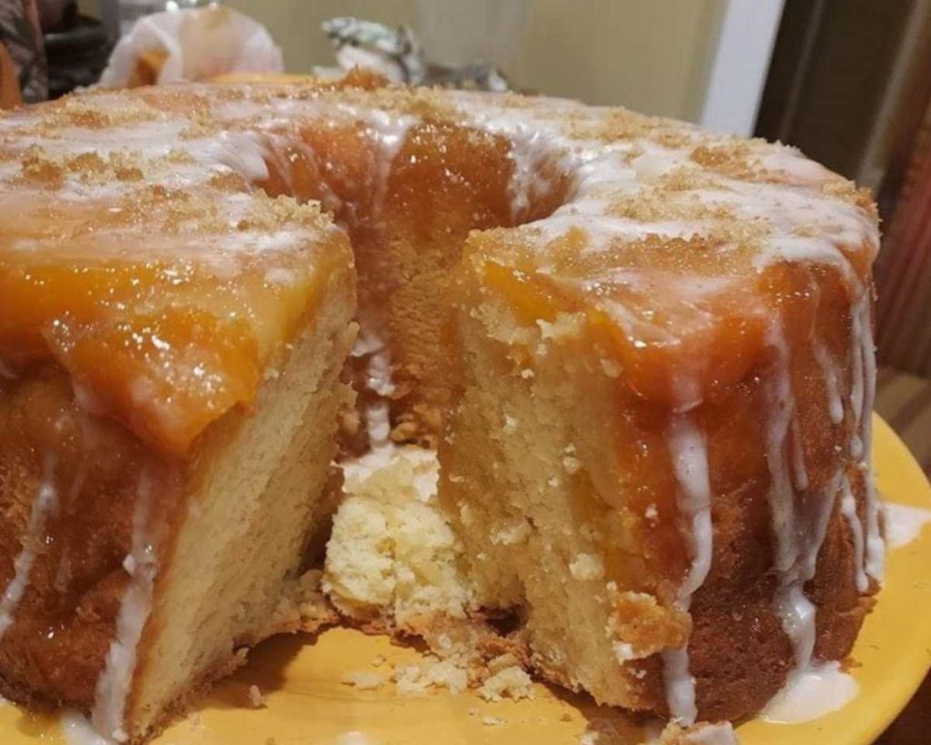 Peach Cobbler Pound Cake