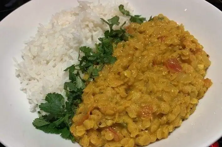 Red lentil curry and basmati rice – Yummly Recipes