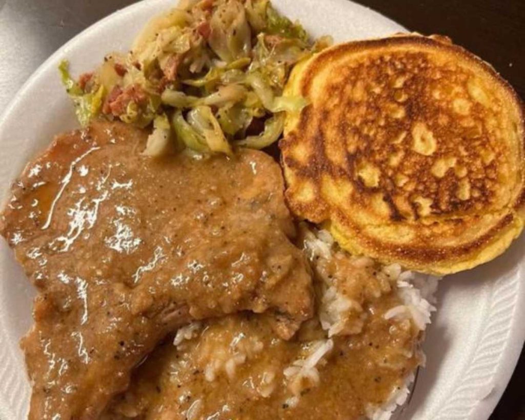 Cabbage with Hot Water Cornbread