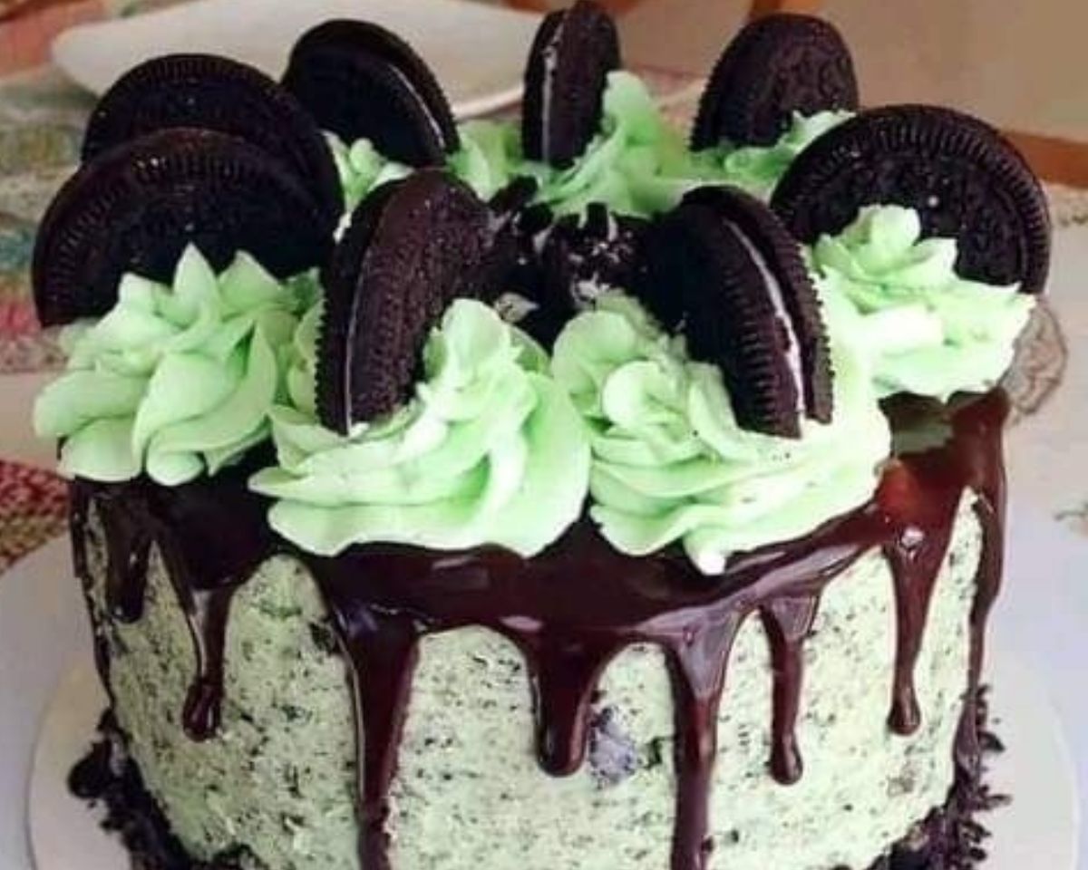 Mint Oreo Cake recipe