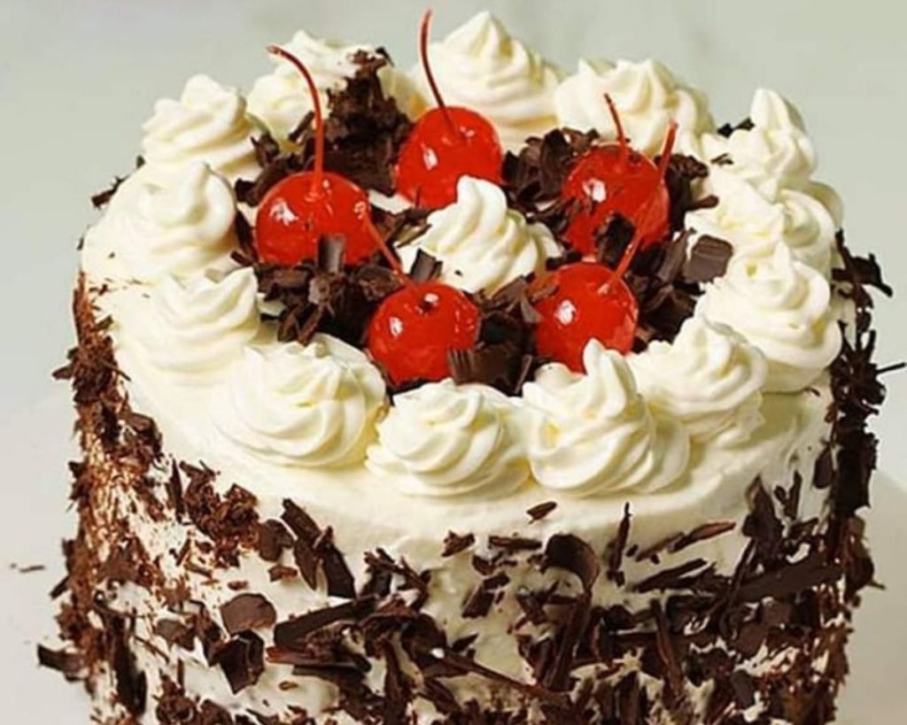 Eggless black forest cake recipe