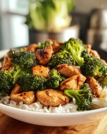 Delicious Air Fryer Chicken and Broccoli meal served in a bowl