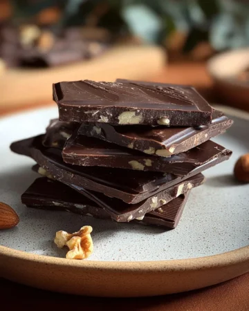 Homemade dark chocolate made with high-quality cocoa and natural ingredients.