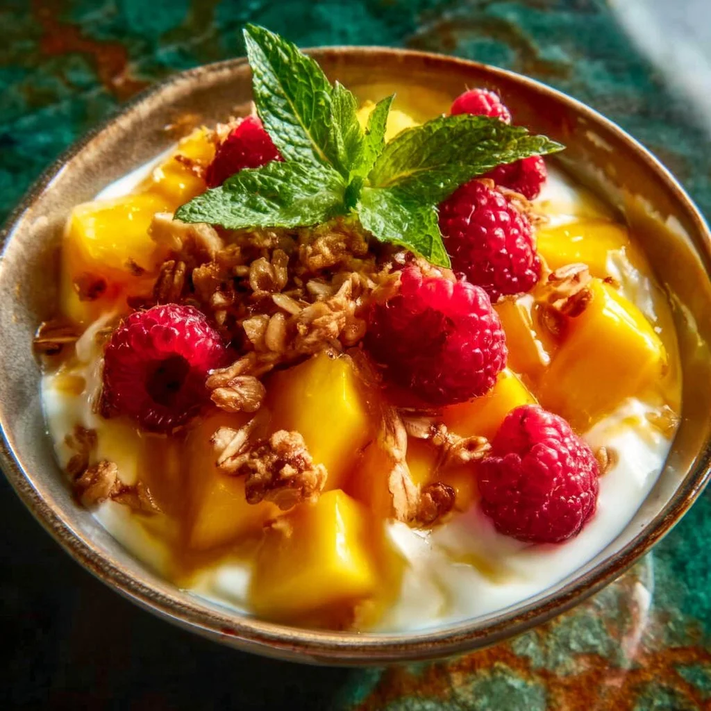Millionaire Peach Salad with fresh peaches and mixed greens