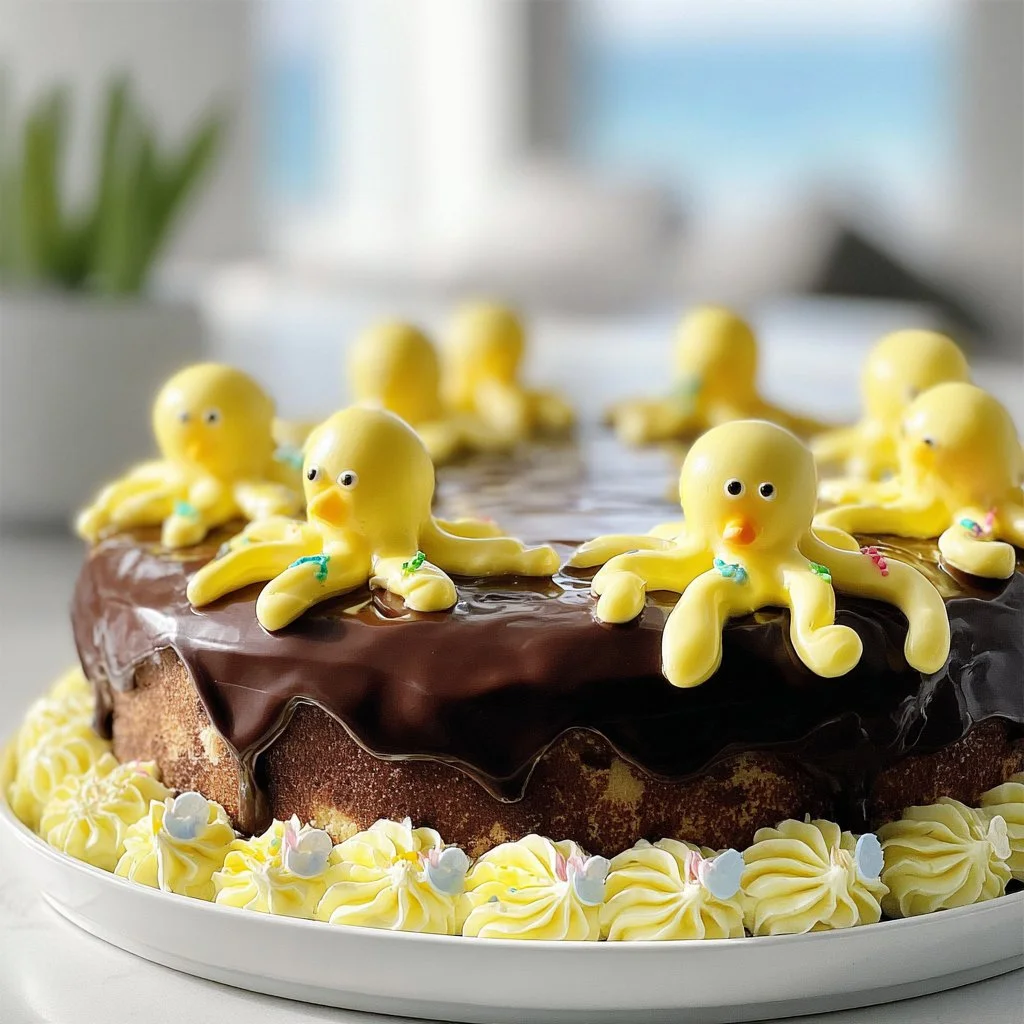 Peeps Sunflower Layer Cake decorated with vibrant flowers and colorful candies