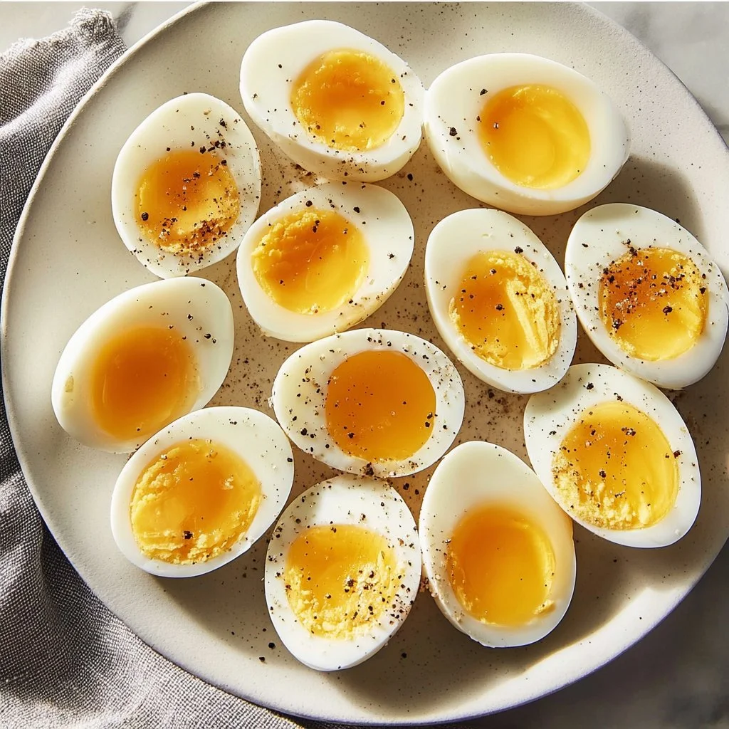 Perfectly boiled eggs ready to be enjoyed