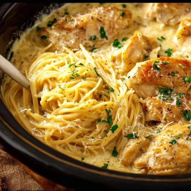 Delicious Crock Pot Angel Chicken served with rice and vegetables