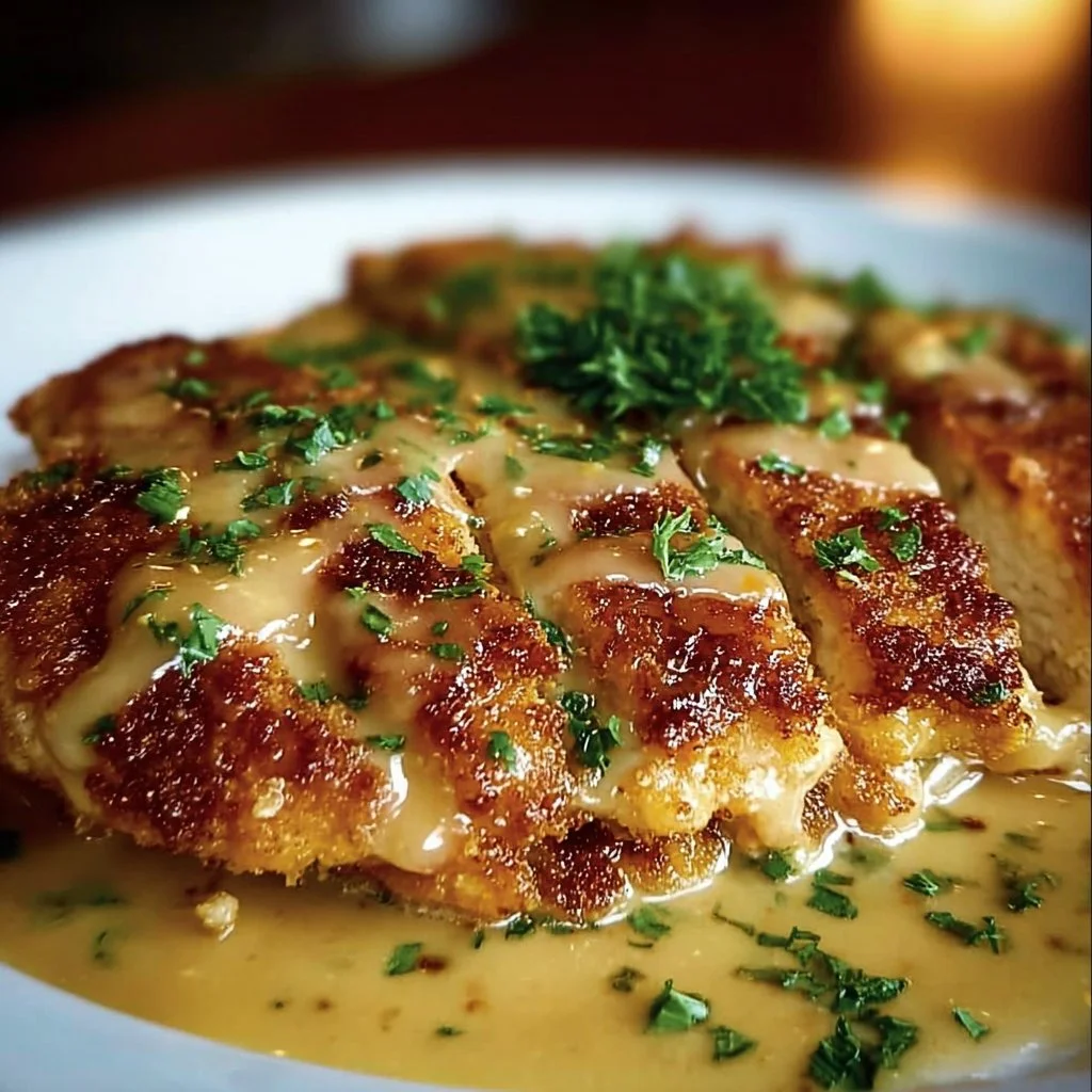Longhorn Parmesan Chicken served with a side of vegetables