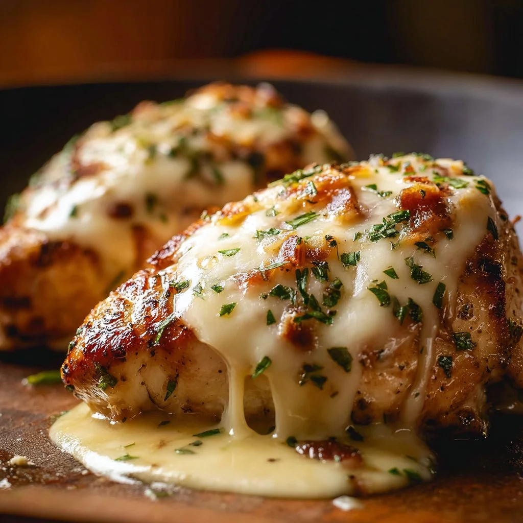 Texas Roadhouse Smothered Chicken with Jack Cheese served on a plate