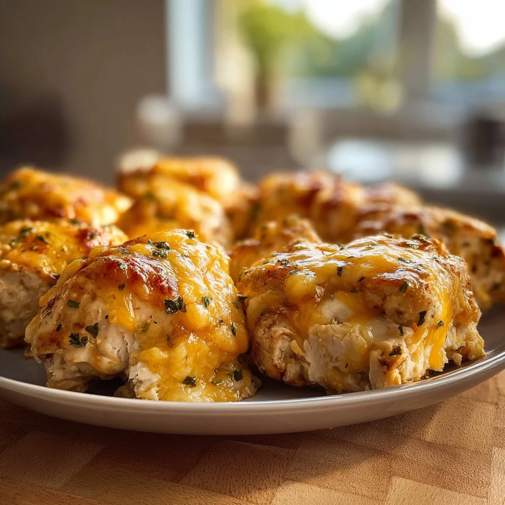 A delicious 4-Ingredient Ranch Chicken Bake fresh from the oven.