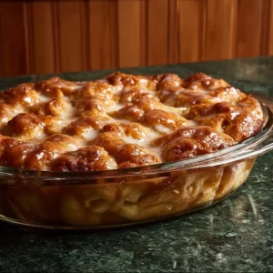 Delicious Apple Pie Bubble Up with gooey caramel and fresh apples