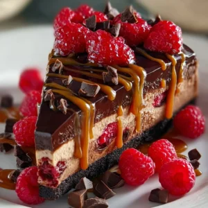 Delicious Black Forest Cheesecake adorned with cherries and chocolate shavings
