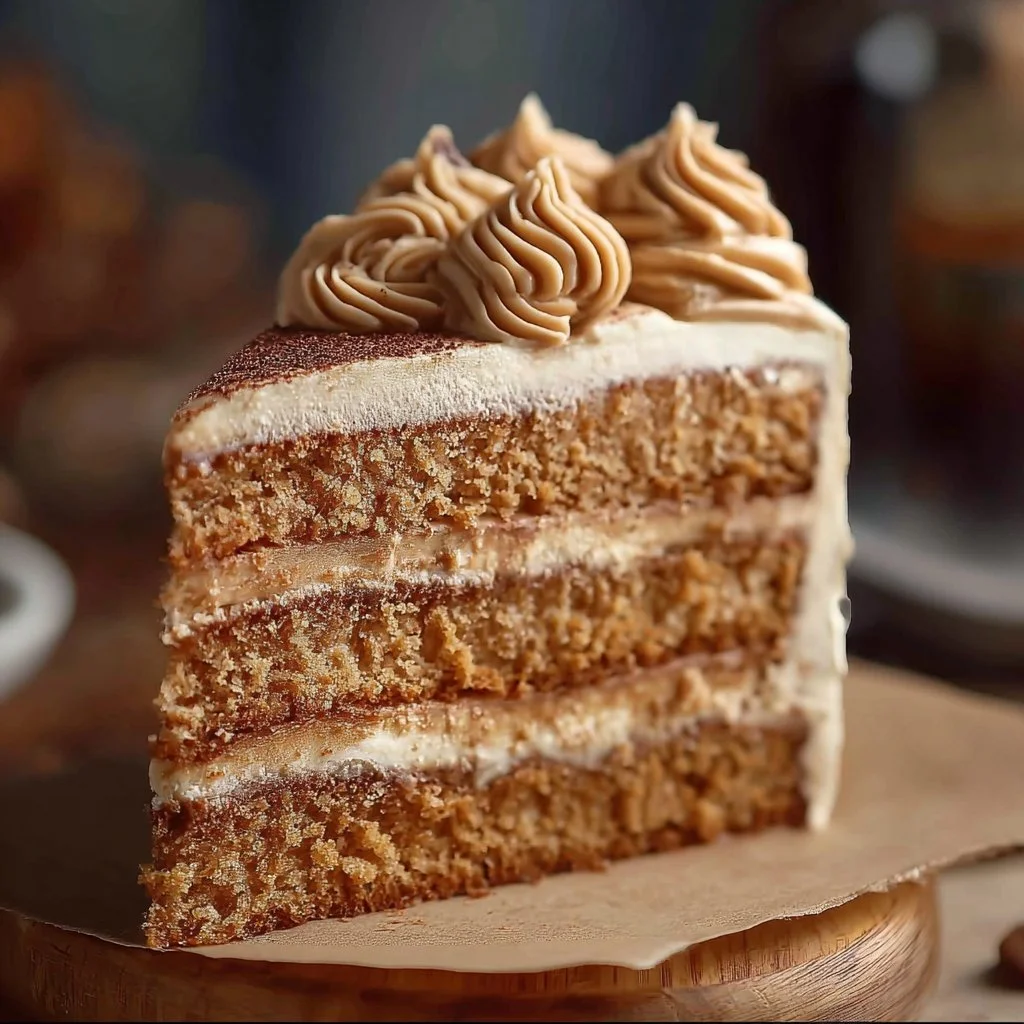 Caramel Coffee Buttercream Cake