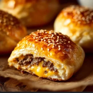 Cheeseburger bombs recipe featuring delicious stuffed dough