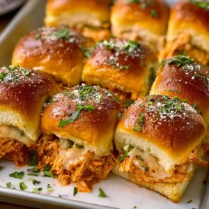 Delicious Chicken Enchilada Sliders plated with toppings