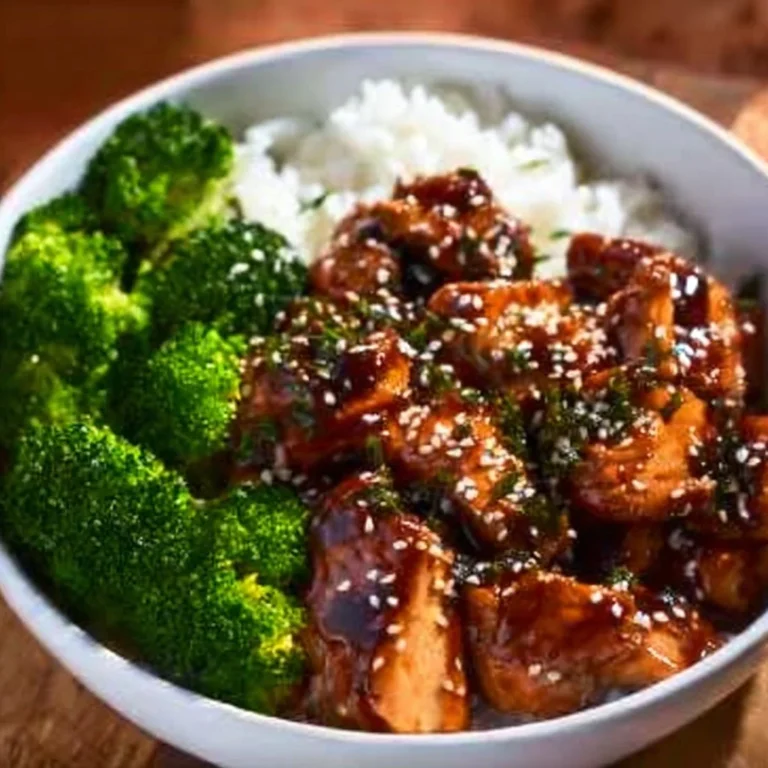 Delicious Chicken Rice Bowl served with vegetables and sauce