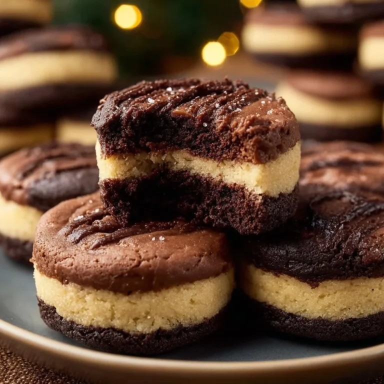 Choco Cheesecake Cookie Bites on a rustic wooden table