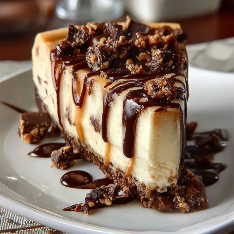 Chocolate chip cookie dough cheesecake slice on a plate