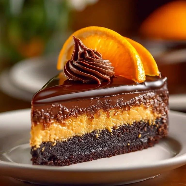 Delicious Chocolate Orange Cheesecake topped with chocolate and orange zest