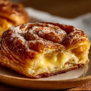 Cinnamon-Sugar Hawaiian Cheesecake Swirls on a plate, topped with coconut flakes