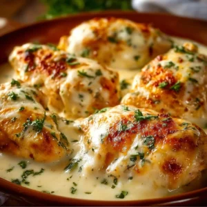 Cream Cheese Chicken Bake with tender chicken and creamy sauce