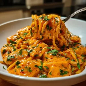 Creamy tomato garlic pasta served in a bowl with fresh herbs and grated cheese