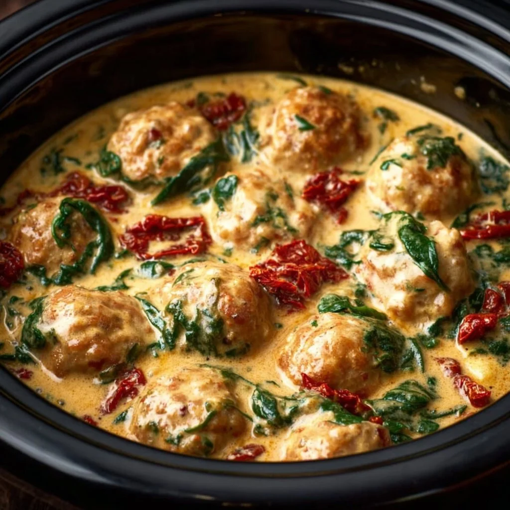 Crockpot Marry Me Chicken Meatballs