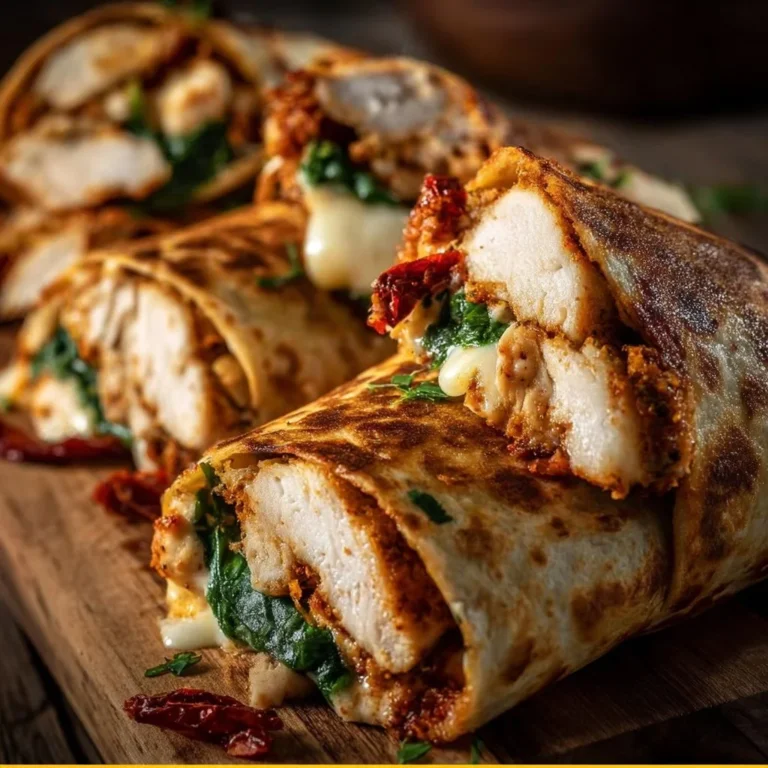 Crispy air fryer chicken and mozzarella wraps on a plate