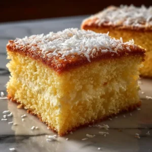 Sliced Neiman Marcus Cake on a decorative plate