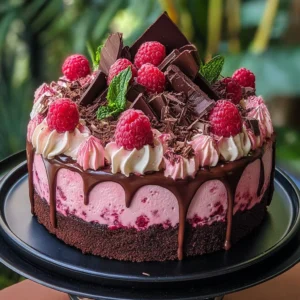 Elegant white chocolate blueberry swirl cheesecake topped with fresh blueberries