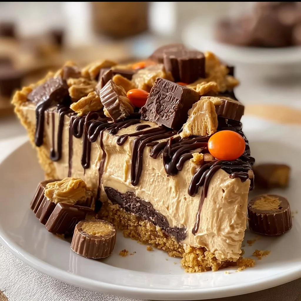 Giant Reese’s Peanut Butter Cup Pie