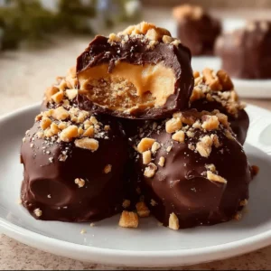 High protein peanut butter yogurt bites, a delicious and healthy snack option.