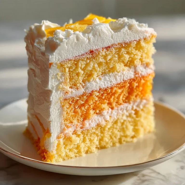 Luscious orange creamsicle cake with creamy frosting and vibrant orange zest