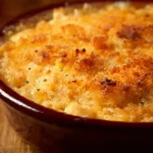 Delicious Mamaw's Chicken & Rice Casserole served in a baking dish