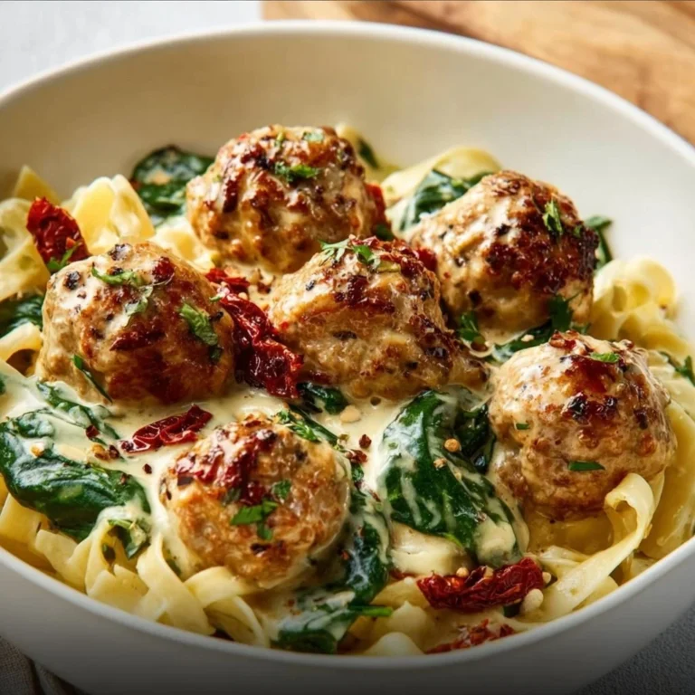 Delicious Marry Me Chicken Meatballs served on a plate