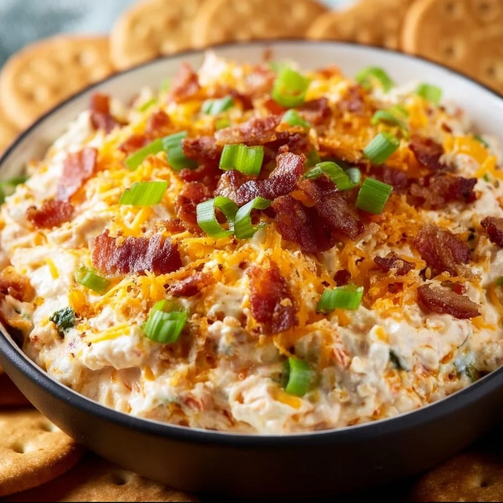Delicious Million Dollar Crack Dip served in a bowl with chips