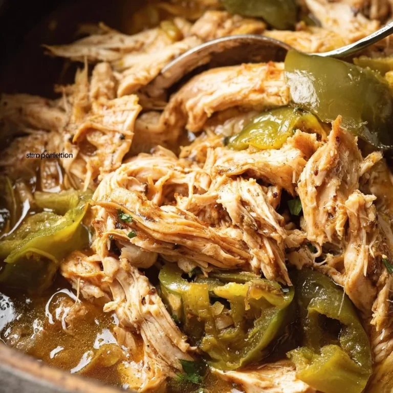 Delicious creamy Mississippi Chicken served on a plate with herbs and spices.