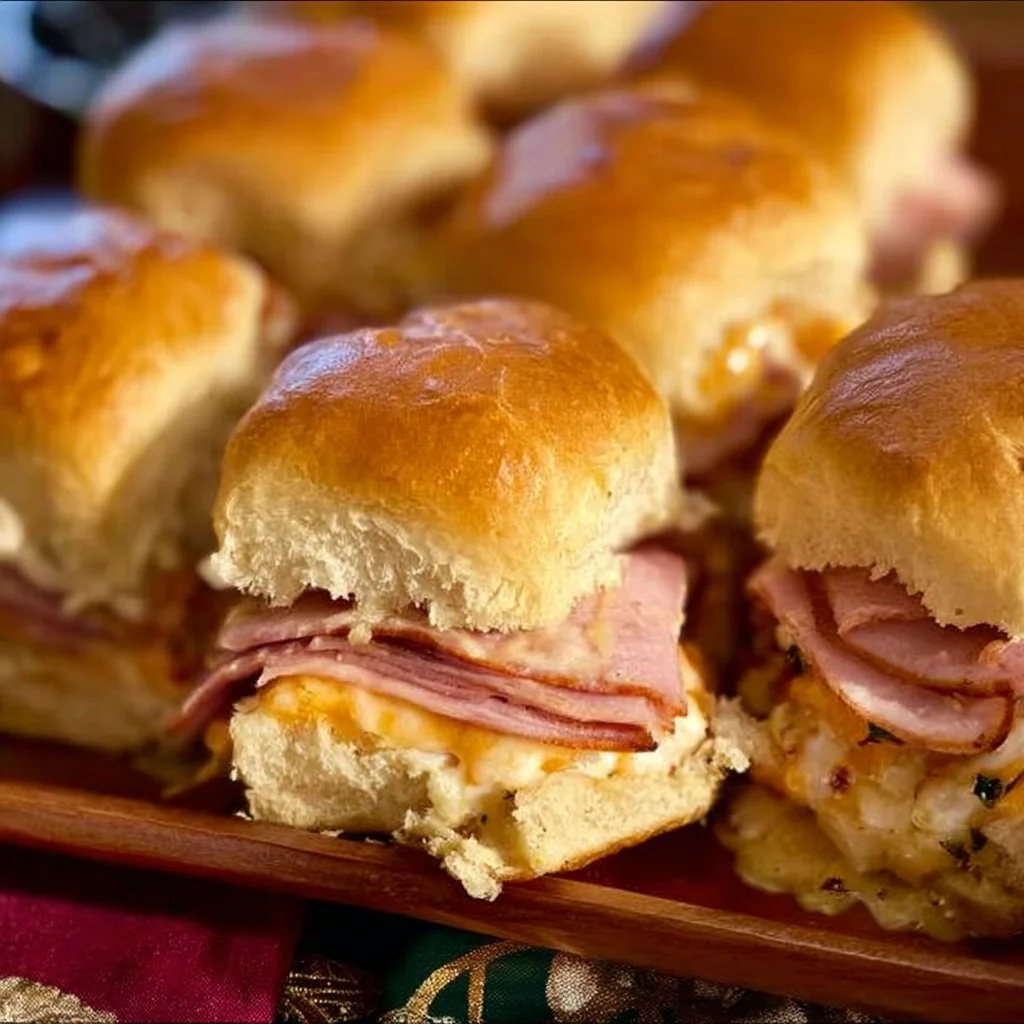 Tasty Mississippi ham sliders served on a platter, ideal for appetizers