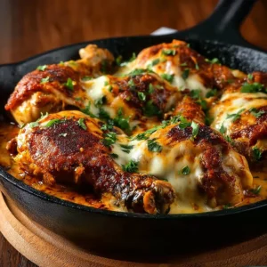 Delicious plate of Mississippi Mud Chicken served with side dishes.