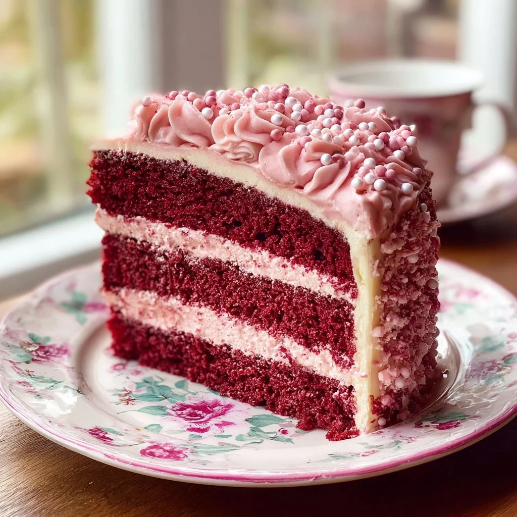 Mother’s Day Pink Velvet Cake