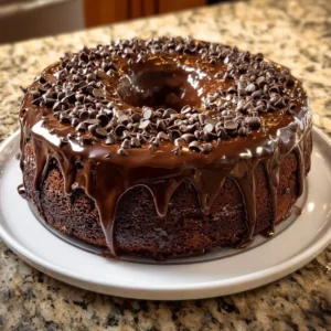 Delicious Nestlé Toll House Death by Chocolate Cake with rich chocolate frosting.