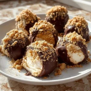 Delicious no bake peanut butter cheesecake balls ready to enjoy