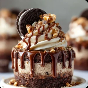 Delicious Nutella cheesecake cupcakes topped with chocolate and nuts