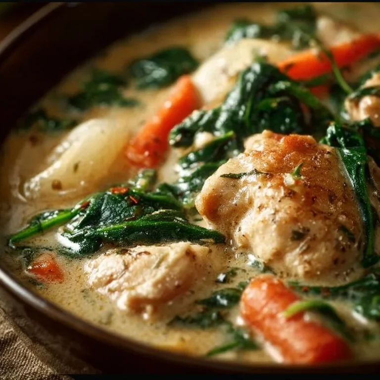 Bowl of Olive Garden Chicken Gnocchi Soup with fresh herbs