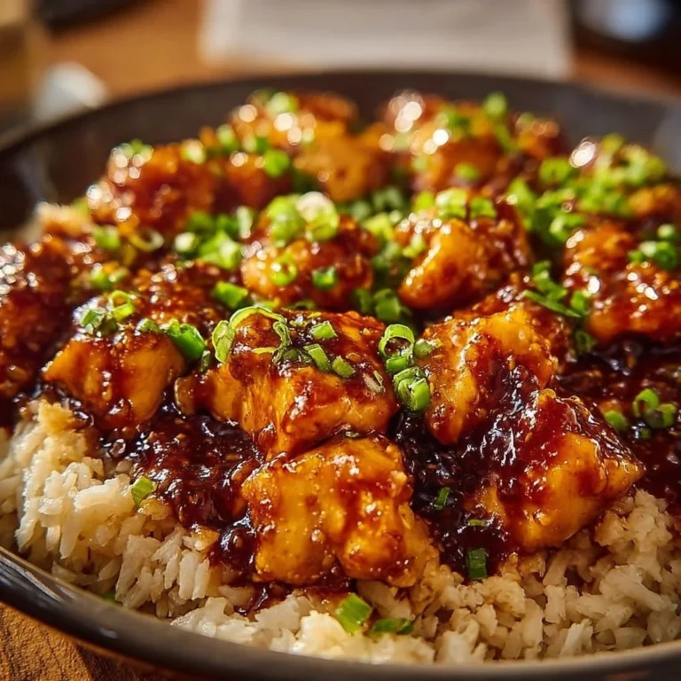 One-Pan Honey BBQ Chicken and Rice dish on a wooden table