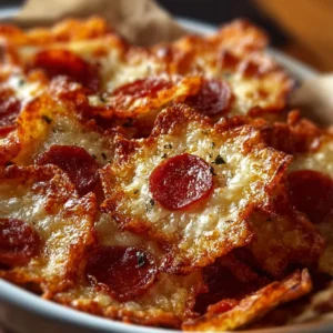 Crunchy Pizza Chips - savory snack for pizza lovers